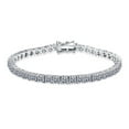 thumbnail image 1 of 4-5mm Moissanite Bracelets 6/6.5/7 Inches D Color VVS1 Diamond Tennis Bracelets for Women S925 Sterling Silver Women's Tennis Bracelets with Certificate, 1 of 8