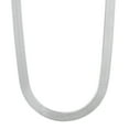 thumbnail image 1 of 4.5mm Solid .925 Sterling Silver Flat Herringbone Choker Chain Necklace, 20 inches, 1 of 7