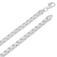 thumbnail image 1 of 4.5mm Solid .925 Sterling Silver Square Box Chain Necklace, 24 inches, 1 of 7