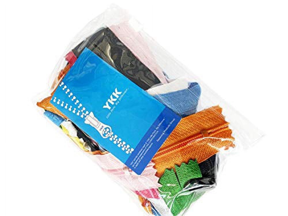 4.5mm YKK Zipper with Double Pull Purse or Handbag Zippers Head to Head Sliders Made in USA (30 Inches - 10 Zippers, Assorted Colors)