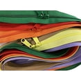 thumbnail image 1 of 4.5mm YKK Zipper with Double Pull Purse or Handbag Zippers Head to Head Sliders Made in USA (30 Inches - 5 Zippers, Assorted Colors), 1 of 2