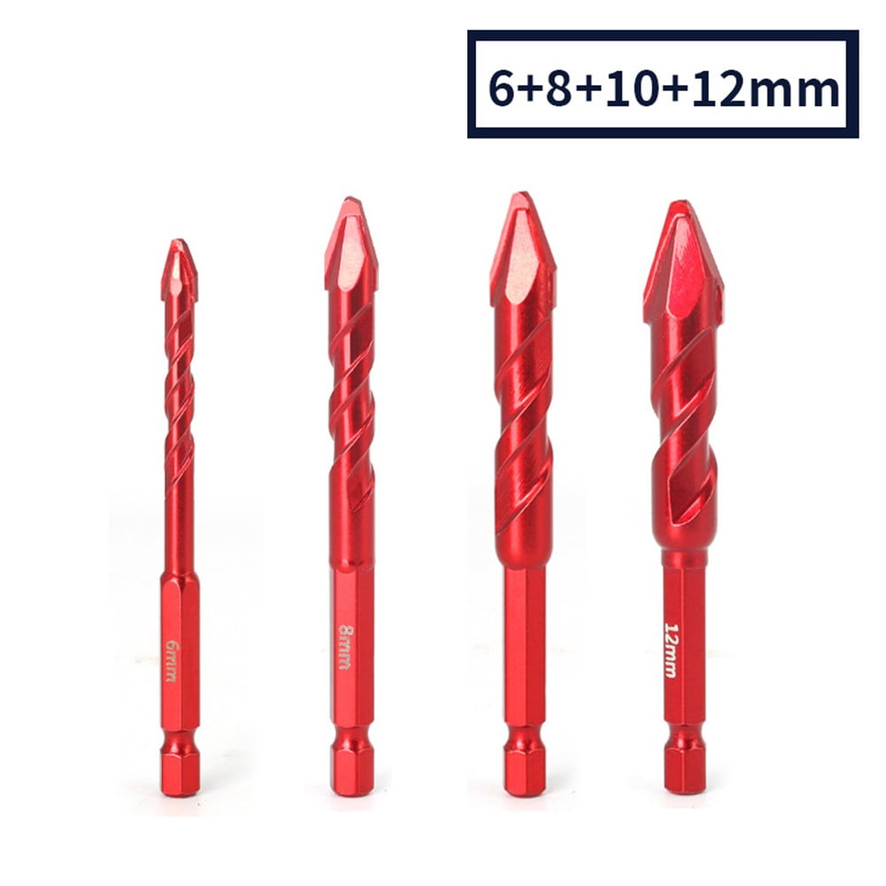 4/5pc super hard tilted head eccentric drill bit drilling tiles ...