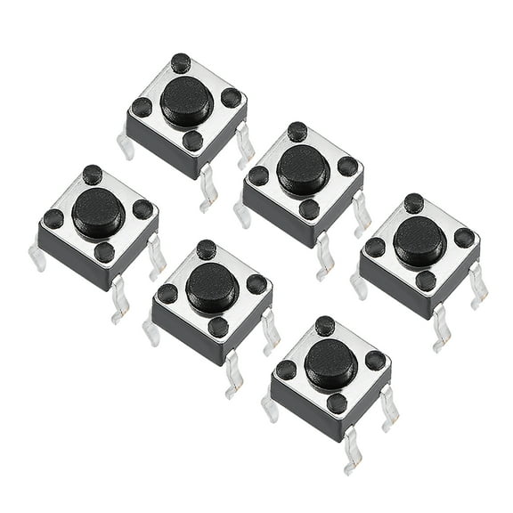 4.5x4.5x3.8mm Panel PCB Momentary Tactile Tact Push Button Switch DIP 6PCS