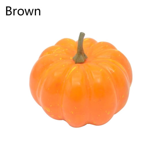 4/6/12PCS Mini Foam Photography Halloween Party Supply Artificial Pumpkin Faux Vegetables BROWN 12PCS