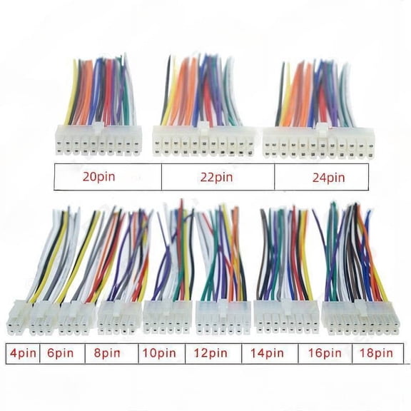 4/6/8/10/12/14/16/18 Pin Automotive Universal Machine Power Line Tail Line Audio CD Machine Modification Line