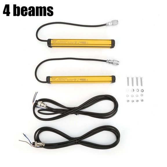 4/6/8/10/12Beam Light Curtain Sensor Switch Safety Light Grating Security Device