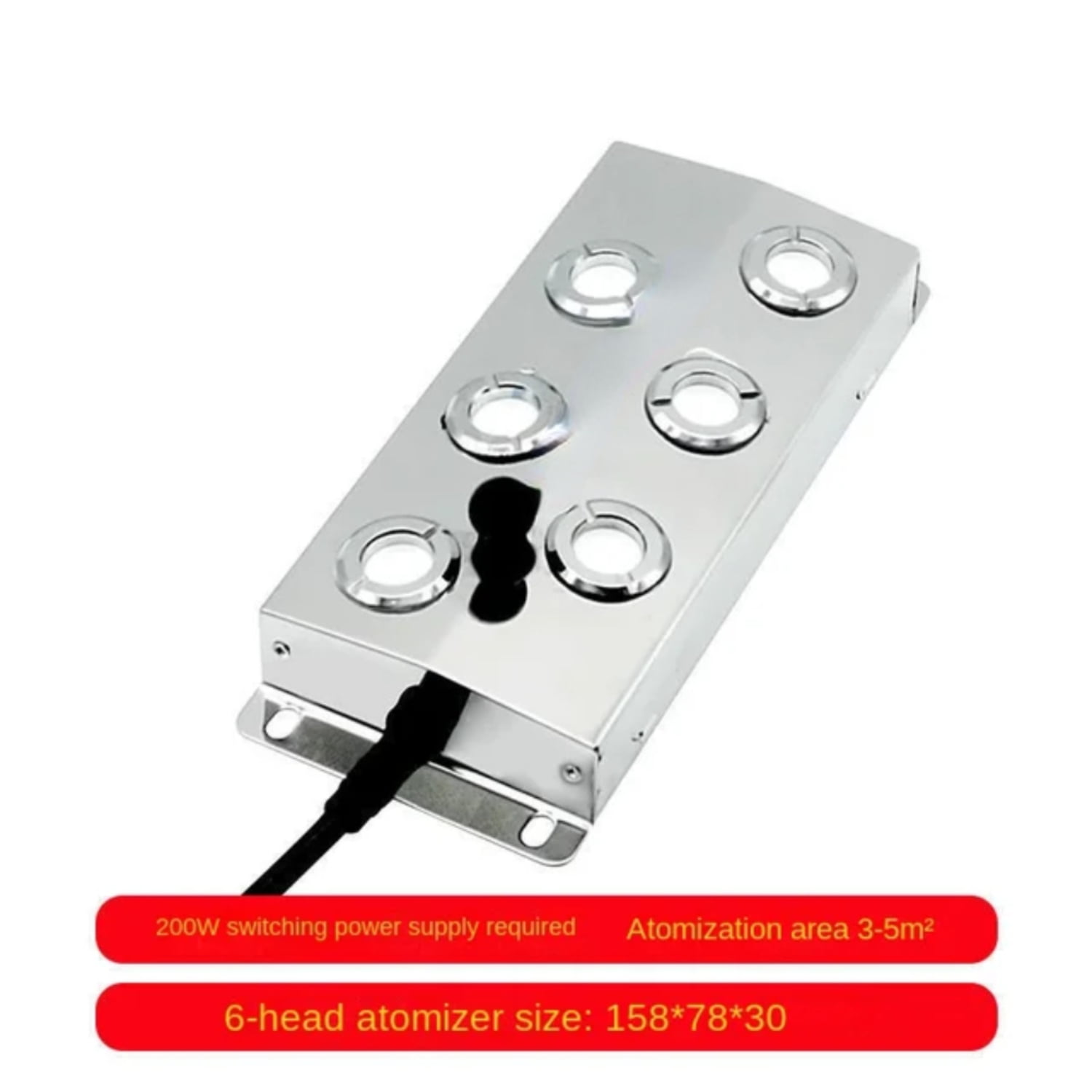 4/6/8/10 Ultrasonic Mist Maker Fogger Stainless Steel Air Humidifier