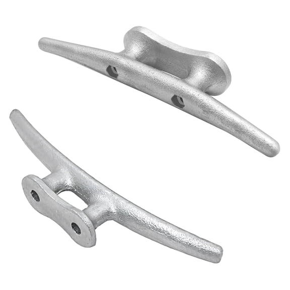 4/6/8/10inch High Strength Aluminum Alloy Marine Dock Cleat For Boats Kayaks Tie Down Marine Grade Rope Cleat 2pcs