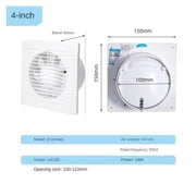 4 6 8 Inch Energy Saving Exhaust Fan Wall Mounted Anti Mosquito Ventilator Extractor for Kitchen Bathroom Toilet ,High Performance