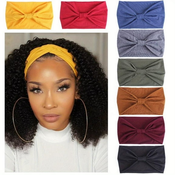 4/6/8 Pack Elastic Wide Headbands, Non Slip Workout Yoga Sport Headbands for Women’s, Hair Accessories, Highly Absorbent Women's Athletic Sweatband, Head Wrap Hair Accessory Sports & Outdoor