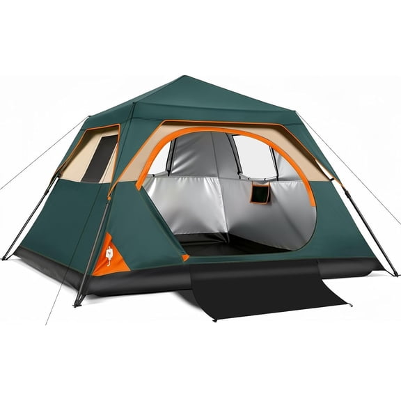 4/6/8 Person Camping Tent,Setup in 60 Seconds,,Outdoor Camping | 60-Second Quick Setup,2000-3000mm tents for camping,Pop Up Tents, Cabin Tents with Portable Carry Bag