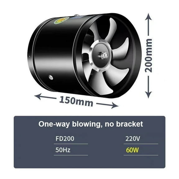 4''6''8'' Pipe Kitchen Toilet Exhaust Fan Louver Exhaust Fan Air Ventilation Ceiling Booster Blower Metal Exhaust Fan ,Wide Applications