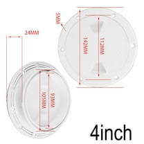 4" 6" 8" White Round Non Slip Inspection Hatch w/Detachable Cover for Marine