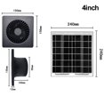 4/6/8Inch 12V Solar Panel With Extractor Ventilation Fan Air Vent for