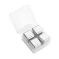 4/6/8Pcs Stainless Steel Whiskey Stones Reusable Ice Cubes for