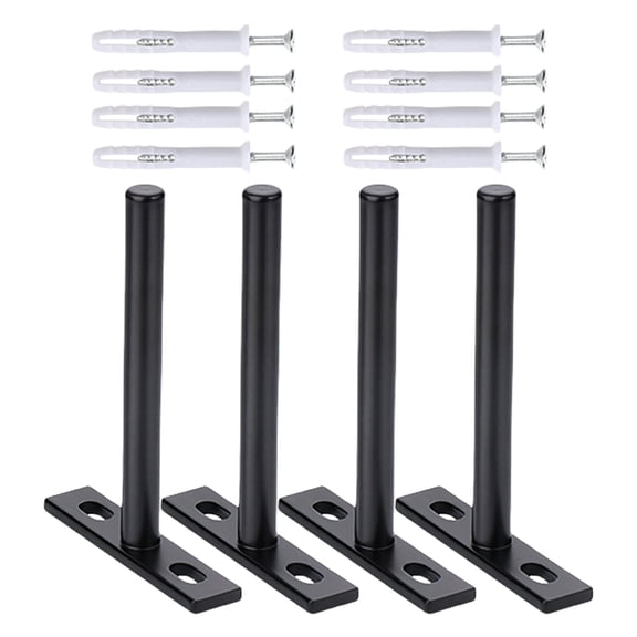 4/6/8pcs Heavy Duty Concealed Shelf Brackets Concealed Floating Shelf Supports set for Wall Mounted Storage & Displa
