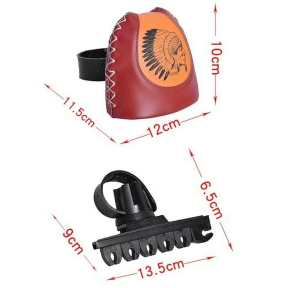 4/6 Arrow Quiver,Brown Leather Quiver Arrow Holder, Recurve Bow Quiver, Quick Shoot System Longbow Recurve Bow Quiver,Adjustable Archery Arrow Quiver for Hunting Shooting Practice