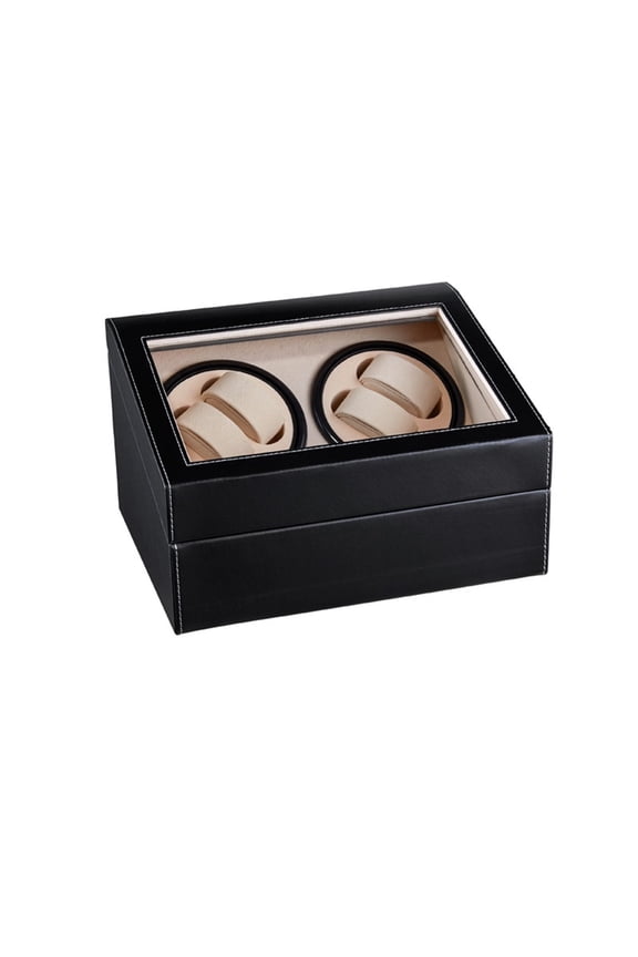 4+6 Automatic Watch Winder Box Wooden Watches Winding Storage Box Collection Holder Display Double Head Motor Shake Storage Case