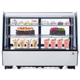 thumbnail image 1 of 4.6 Cu.Ft Commercial Cake Display Refrigerator With Led Lighting, Countertop Refrigerator Display Case, Pastry Display Case, Double-Layered Glass Commercial Bakery Display Refrigerator, 110V, 1 of 8