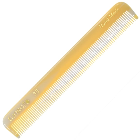 Giorgio G23 Handmade All Fine Tooth Pocket Comb for Men, Hair Comb Straightener for Everyday Grooming Styling Hair, Mustache and Beard for Men Women and Kids, Saw Cut and Hand Polished