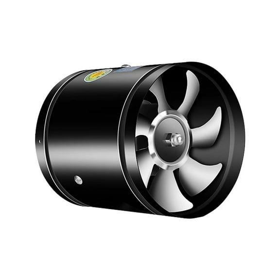 4/6 Inch Air Ventilator Duct Fan Powerful Ventilation Wall Fan Low Noise For Restaurants Kitchens Supermarkets And More ,Easy to Use - BLACK_4 INCH