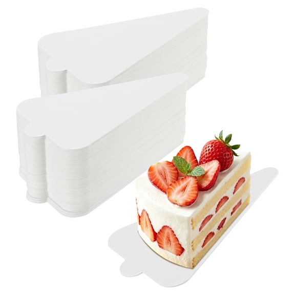 4.6 Inch White Triangle Cake Board Cupcake Base 150Pcs, Cupcake Dessert Displays Base Tray Small Cake Plates for Cake Dessert Display Parties Weddings Birthdays