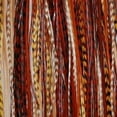 thumbnail image 1 of 4-6 Mixes of Dark Browns,beige with Olive Feathers!(bunched Togetherto Make ONE Extension), 1 of 1