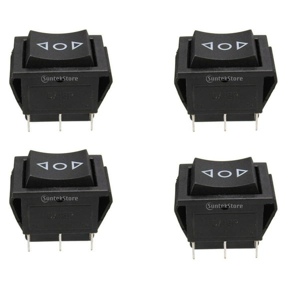 4 6 PIN DPDT 250V/10A 125V/15A Momentary Rocker Switch, Double Pole Double Throw, for Car Motorcycle Boat Or Other Home Appliances