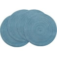 thumbnail image 1 of 4/6 Pack 15 Inch Round Braided Placemats, Washable Heat Resistant Cotton Polyester Circle Place Mats for Kitchen Dining Table, 1 of 5