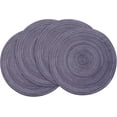 thumbnail image 1 of 4/6 Pack 15 Inch Round Braided Placemats, Washable Heat Resistant Cotton Polyester Circle Place Mats for Kitchen Dining Table, 1 of 5