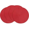 thumbnail image 1 of 4/6 Pack 15 Inch Round Braided Placemats, Washable Heat Resistant Cotton Polyester Circle Place Mats for Kitchen Dining Table, 1 of 5