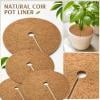 4/6 Pack Coconut Fiber Mulch Ring, 7.9 Inch Coco Coir Tree Ring Mulch Mat, 100% Natural Tree Protector Mat Plant Cover Ring Coconut Coir Discs Tree Mats Mulch Rings for Indoor Outdoor Plants(4PCS)