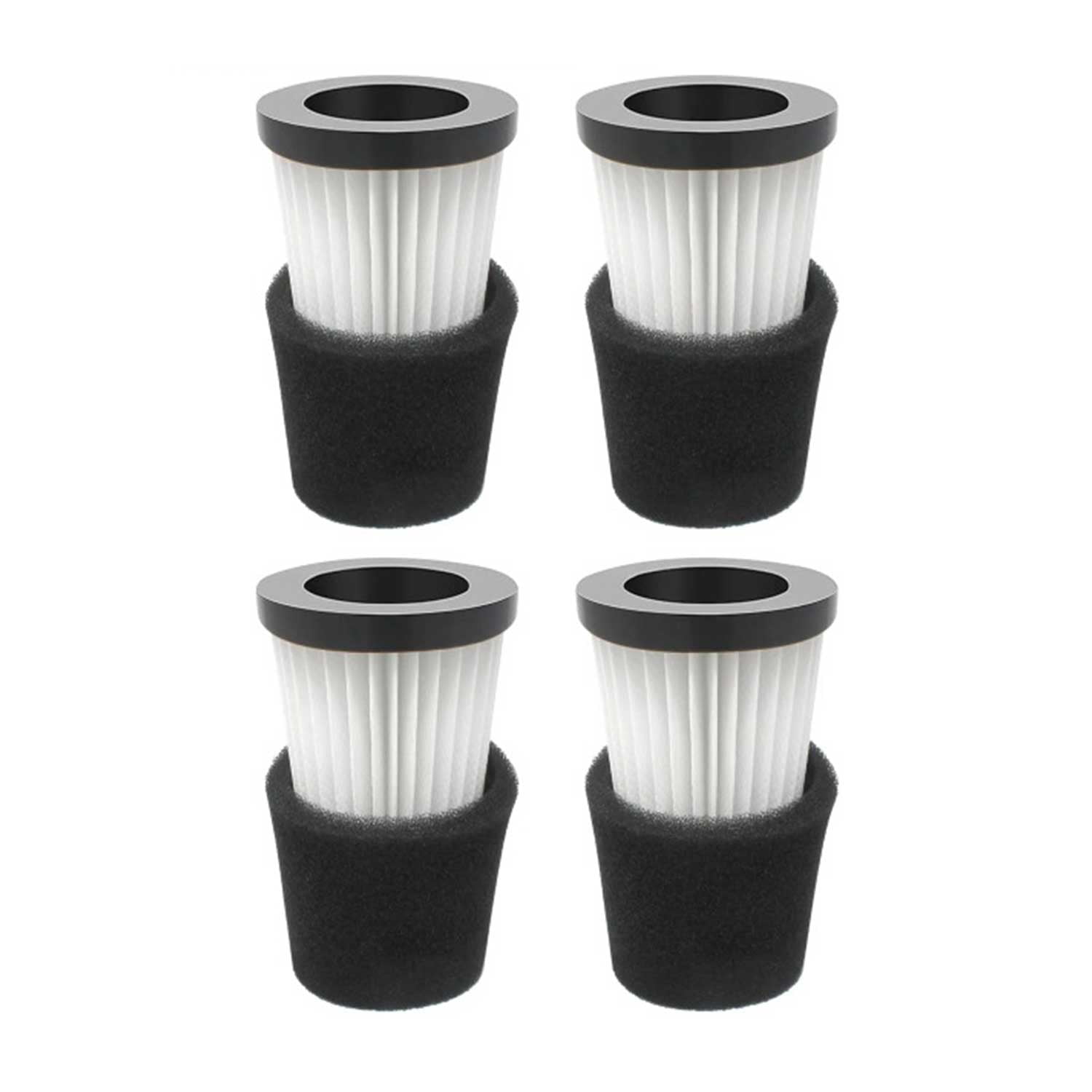Ulisem Confezione Da 4 Pannelli Filtranti Per Robot Tiger Shark Rcx70101pak2 Nero 88980438