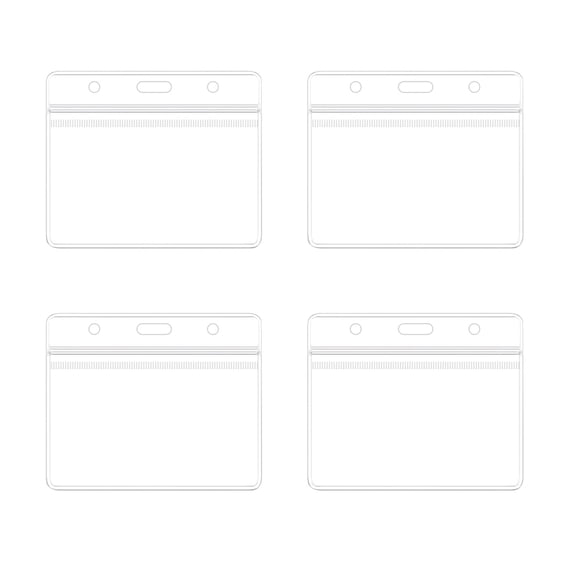 4/6 Pack New Medicare Card Holder Protector Sleeves, Clear PVC Soft Water Resistant Medicare Card Protector Sleeves for New Medicare Card Credit Card Business Card Social Security Card