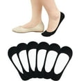 thumbnail image 1 of 4-6 Pairs No Show Socks Womens Ultra Low Cut Non-Slip Liner Socks for Flats Boat, 1 of 6