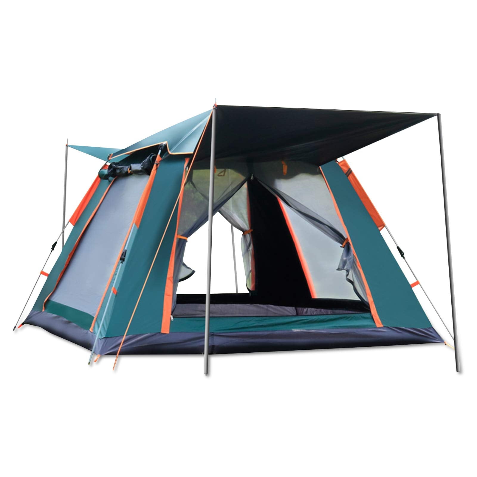 4-6 Person Dome Tent - Lightweight Pop Up Tent for Camping, Hiking & Backpacking, Waterproof Windproof Family Tent with Instant Setup, Silver Coating Sun Protection, 3 Season Outdoor Tent