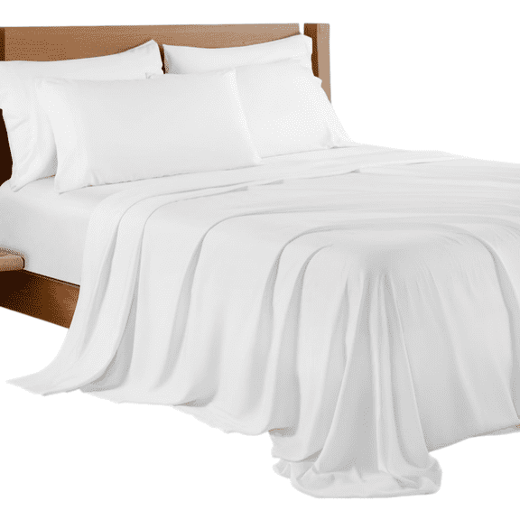 4/6 Piece Bed Sheet Set, Soft Breathable Cooling Bedding, Fitted Sheet, Flat Sheet and Pillowcases, All-Around Elastic, Hotel-Style Sheets for Bedroom and Dorm