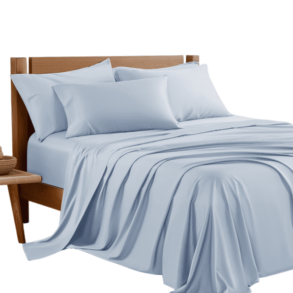 4/6 Piece Bed Sheet Set, Soft Breathable Cooling Bedding, Fitted Sheet, Flat Sheet and Pillowcases, All-Around Elastic, Hotel-Style Sheets for Bedroom and Dorm