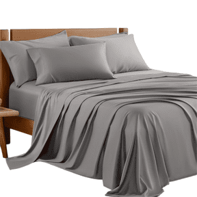 4/6 Piece Bed Sheet Set, Soft Breathable Cooling Bedding, Fitted Sheet, Flat Sheet and Pillowcases, All-Around Elastic, Hotel-Style Sheets for Bedroom and Dorm