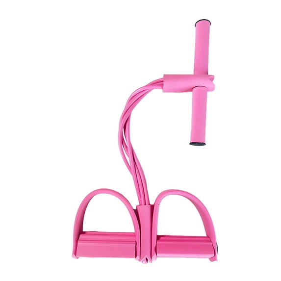 4/6-Tube Pedal Puller Resistance Band with Handle Multifunction Elastic Yoga Sit-up Pull Rope Men Women Pedal Tensioner Exerciser Workout Equipment