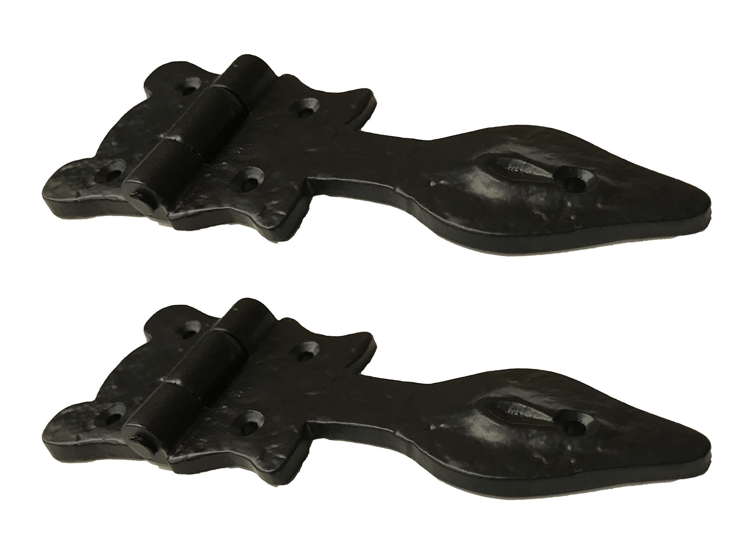 (4) 6" Turtle Spear Decorative Iron Hinge DS115 Antique Style