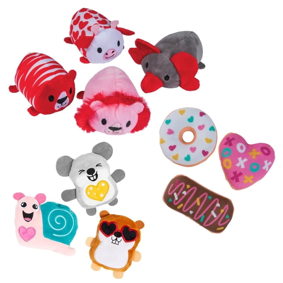 4" 6" Valentine Stuffed Character Assortment 36 Pc.