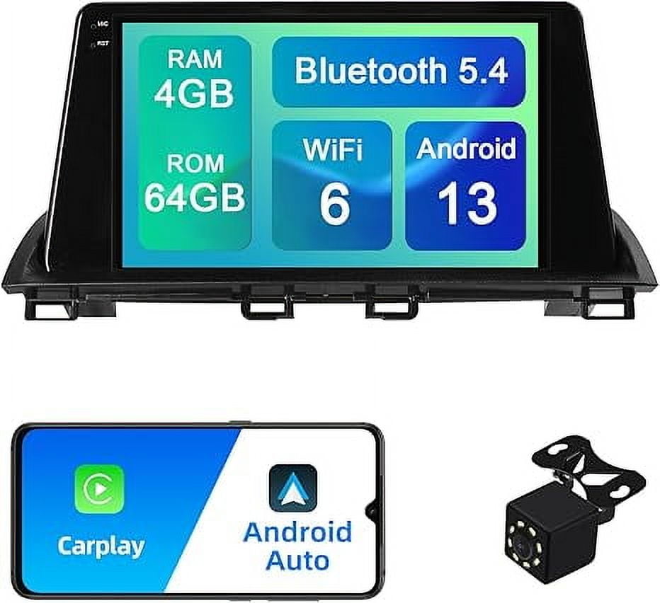 Android 13 Car Stereo For Mazda 3 Axela 2014-2019 - 9 Inch Touchscreen - Wireless CarPlay/Android Auto - 4+64GB