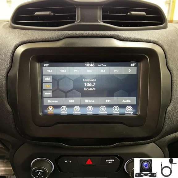 4+64G Android 14 Car Stereo GPS Navigation for Jeep Compass 2017-2020 Low-configuration with Carplay Android Auto 7in Touchscreen Car Radio with Bluetooth Wifi FM RDS SWC Mirror Link Split Screen