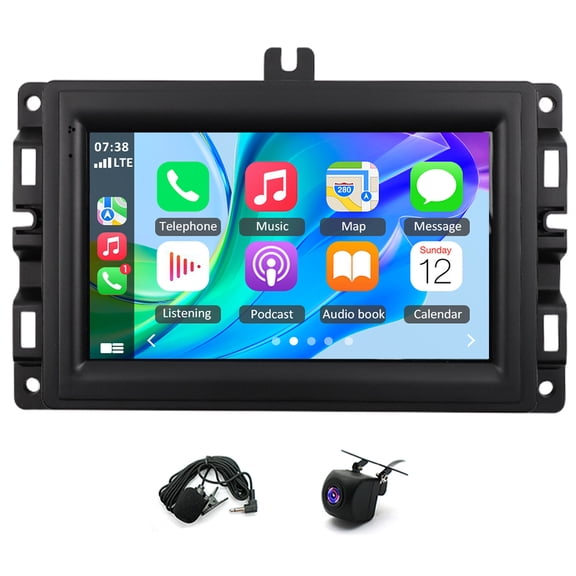 4+64G Android 14 Car Stereo GPS Navigation for Jeep Compass 2017-2020 Low-configuration with Carplay Android Auto 7in Touchscreen Car Radio with Bluetooth Wifi FM RDS SWC Mirror Link Split Screen