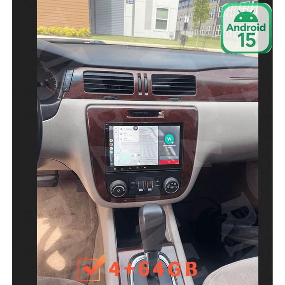4+64G Android 15 Car Stereo For Chevrolet Impala 2006-2013, 8" IPS Touch with Wireless CarPlay Android Auto, DAB+ Radio, DVR, DSP, SWC, Mirror Link /AHD Camera