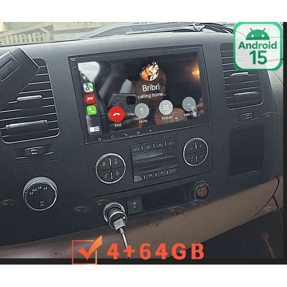 4+64G Android 15 Car Stereo For Chevrolet Silverado 2009-2012, 8" IPS Touch with Wireless CarPlay Android Auto, DAB+ Radio, DVR, DSP, SWC, Mirror Link /AHD Camera