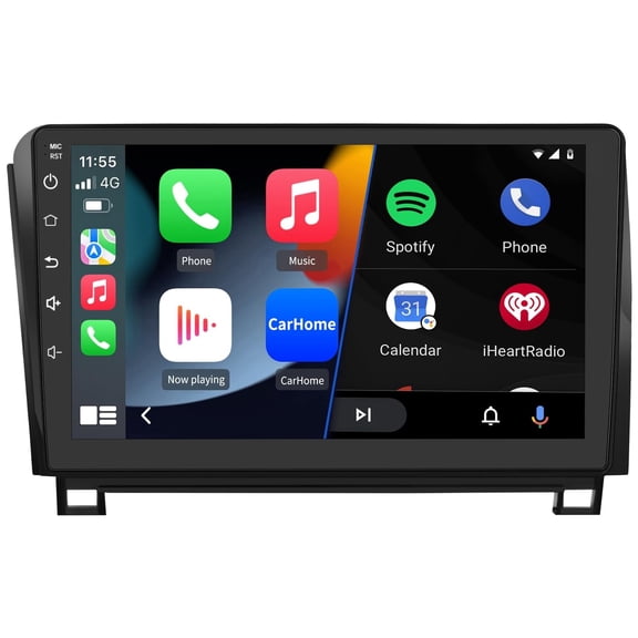 4+64G Car Stereo for Toyota Tundra 2007-2013 Sequoia 2008-2018 with Carplay Android Auto 10.1in Touchscreen Android 15 Car Radio Player with Bluetooth Wifi GPS Navi Mirror Link