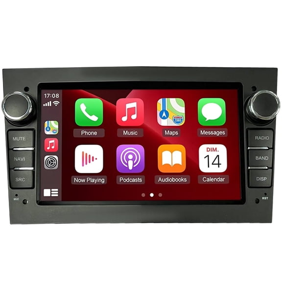 Geabo 4+64G Car Stereo for Vauxhall Corsa 2006-2011 and More with Carplay Android Auto 7in Touchscreen Android 15 Car Radio Player with Bluetooth Wifi GPS Navi