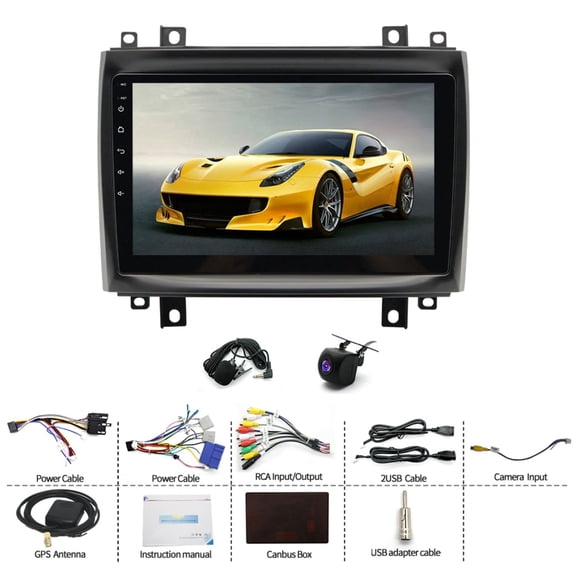 4+64G Car Stereo for Cadillac CTS 2003-2007 with Wireless CarPlay Android Auto 10inch Touch Screen Support Bluetooth FM GPS WiFi